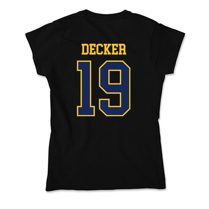 Marquette - NCAA Women's Soccer : Meg Decker - Soft Style Women’s T-Shirt-1