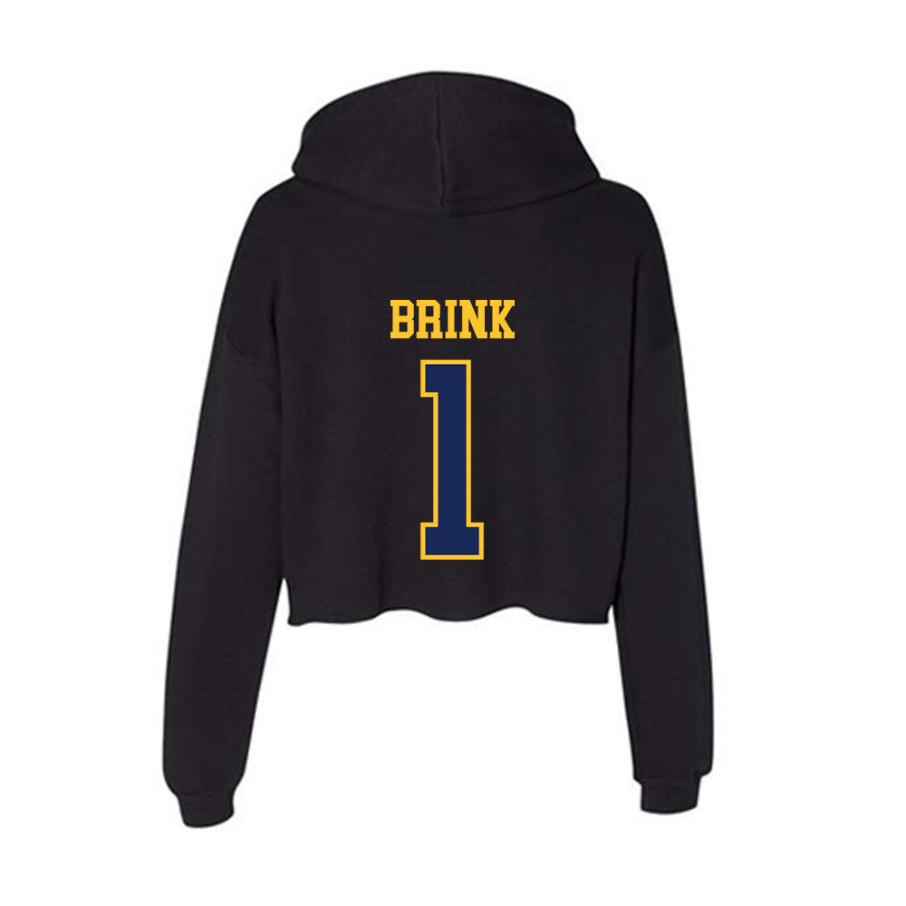 Marquette - NCAA Men's Soccer : Marten Brink - Women's Crop Fleece Hoodie-1