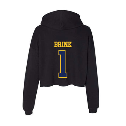 Marquette - NCAA Men's Soccer : Marten Brink - Women's Crop Fleece Hoodie-1