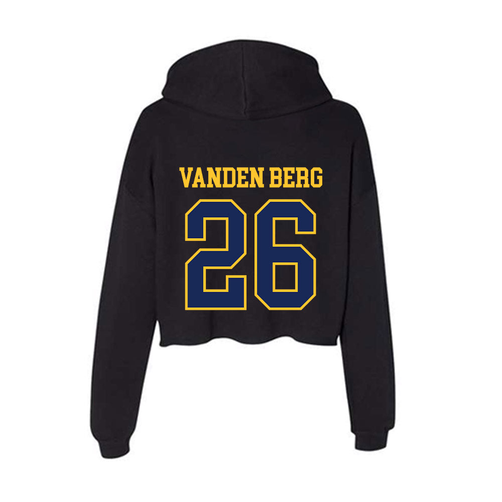 Marquette - NCAA Women's Soccer : Kate Vanden Berg - Classic Shersey Women's Crop Fleece Hooded Sweatshirt-1