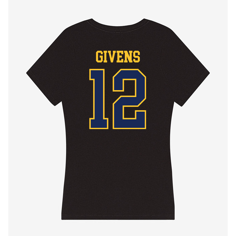 Marquette - NCAA Women's Basketball : Mackenzie Givens - Women's V-Neck T-Shirt-1