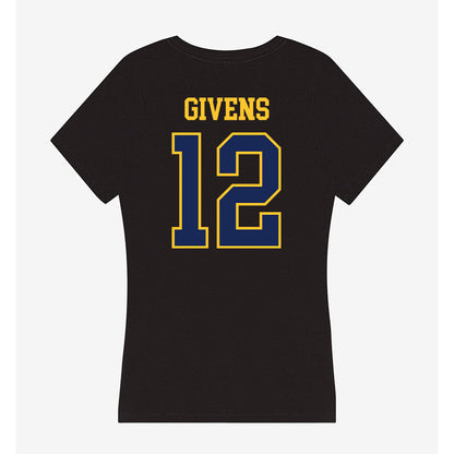 Marquette - NCAA Women's Basketball : Mackenzie Givens - Women's V-Neck T-Shirt-1