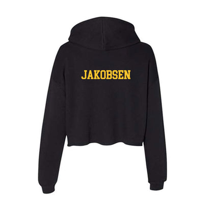 Marquette - NCAA Men's Soccer : Thomas Jakobsen - Women's Crop Fleece Hoodie-1