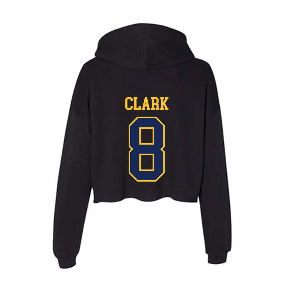 Marquette - NCAA Men's Basketball : Joshua Clark - Women's Crop Fleece Hoodie-1