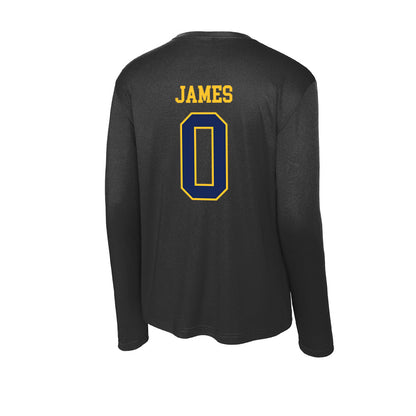 Marquette - NCAA Men's Basketball : Nigel James - Activewear Long Sleeve T-Shirt-1