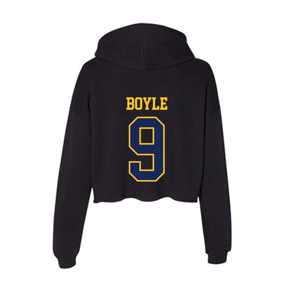 Marquette - NCAA Women's Soccer : Aislinn Boyle - Classic Shersey Women's Crop Fleece Hooded Sweatshirt-1