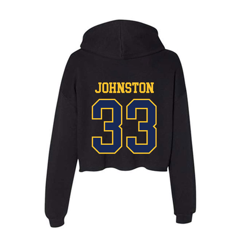 Marquette - NCAA Men's Basketball : Ethan Johnston - Classic Shersey Women's Crop Fleece Hoodie-1