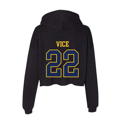 Marquette - NCAA Women's Basketball : Halle Vice - Women's Crop Fleece Hoodie-1