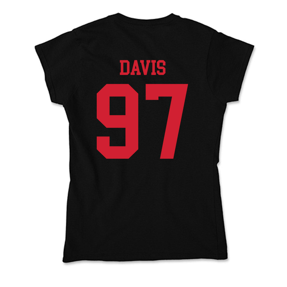 SMU - NCAA Football : Christian Davis - Soft Style Women’s T-Shirt-1