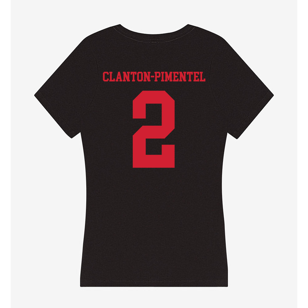 SMU - NCAA Men's Soccer : Ryan Clanton-Pimentel - Women's V-Neck T-Shirt-1