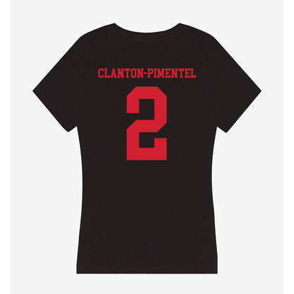SMU - NCAA Men's Soccer : Ryan Clanton-Pimentel - Women's V-Neck T-Shirt-1