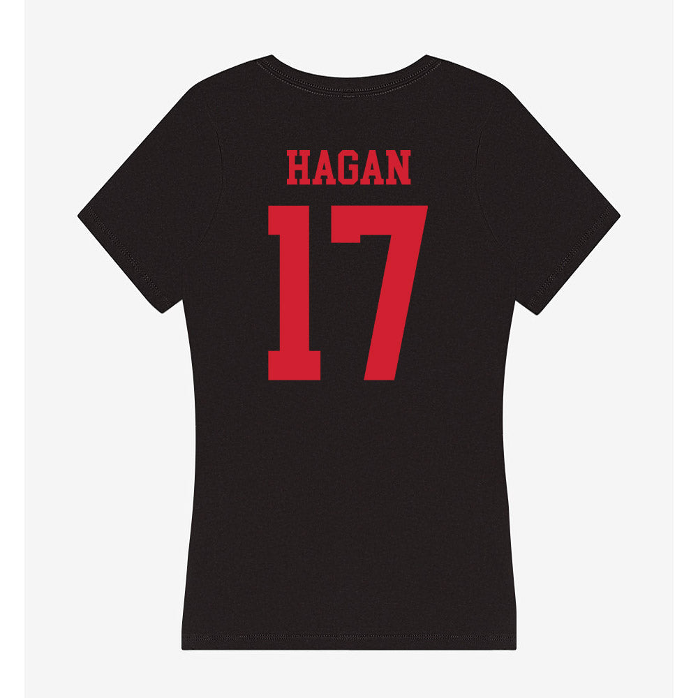 SMU - NCAA Women's Soccer : Londynn Hagan - Women's V-Neck T-Shirt-1