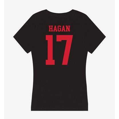 SMU - NCAA Women's Soccer : Londynn Hagan - Women's V-Neck T-Shirt-1