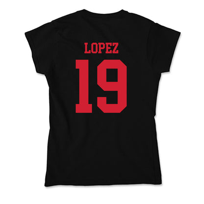 SMU - NCAA Men's Soccer : Milton Lopez - Soft Style Women’s T-Shirt-1