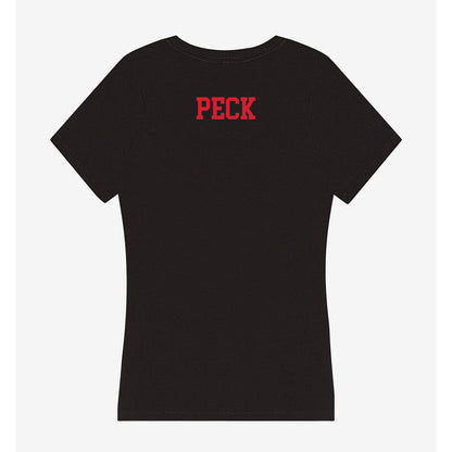 SMU - NCAA Equestrian : Ava Peck - Women's V-Neck T-Shirt-1