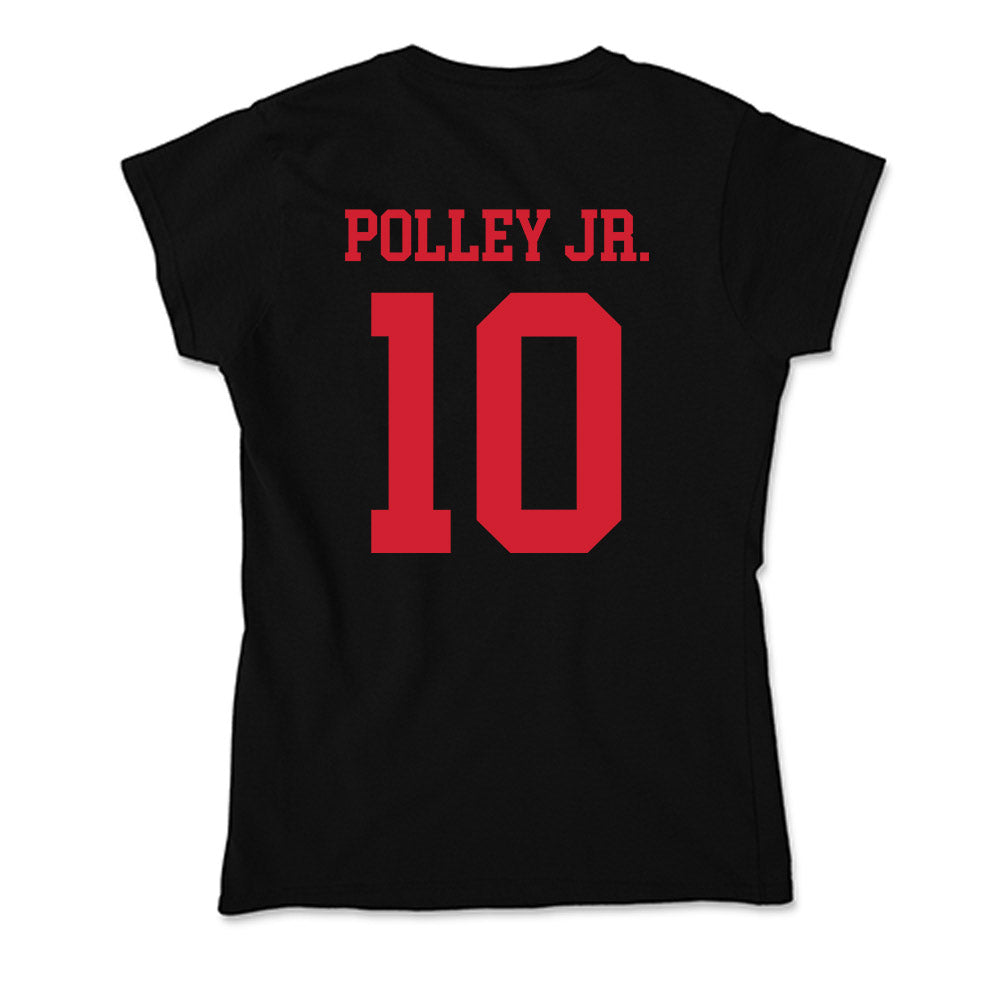 SMU - NCAA Football : Tyren Polley Jr. - Soft Style Women’s T-Shirt-1