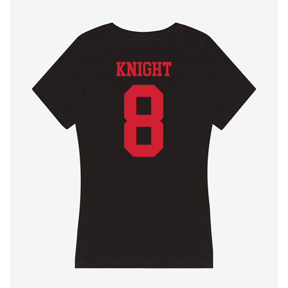 SMU - NCAA Football : Yamir Knight - Women's V-Neck T-Shirt-1
