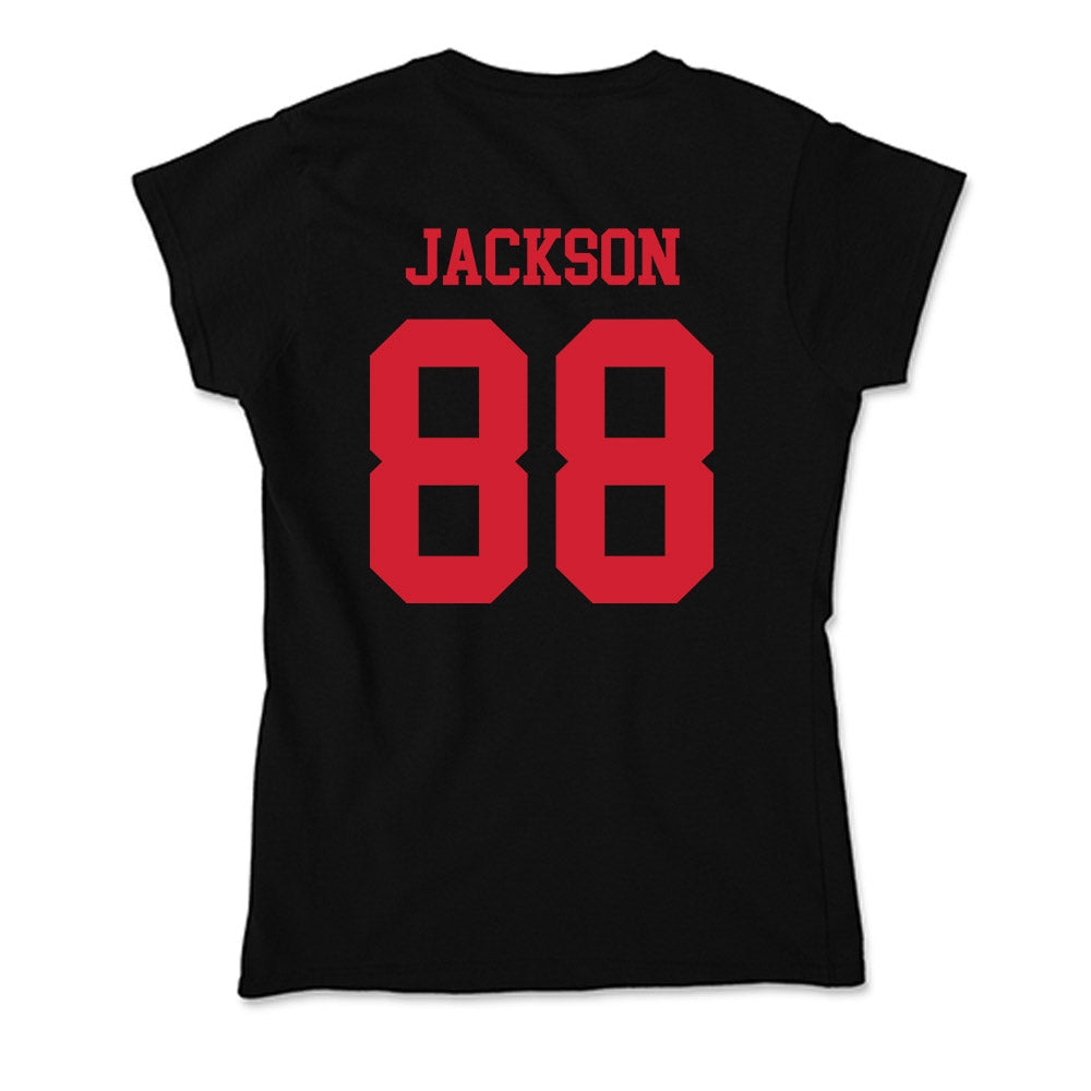 SMU - NCAA Football : Trey Jackson - Soft Style Women’s T-Shirt-1