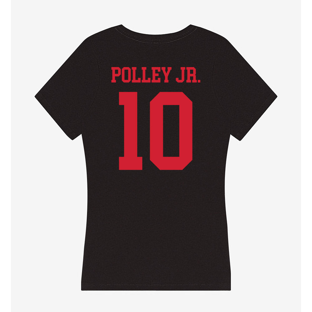 SMU - NCAA Football : Tyren Polley Jr. - Women's V-Neck T-Shirt-1