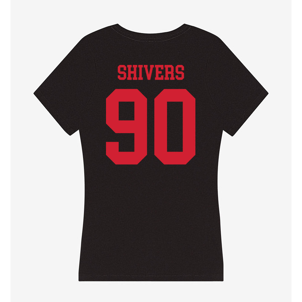 SMU - NCAA Football : Jalen Shivers - Women's V-Neck T-Shirt-1