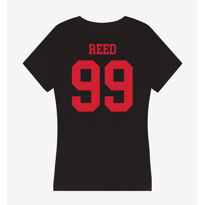 SMU - NCAA Football : Nick Reed - Women's V-Neck T-Shirt-1