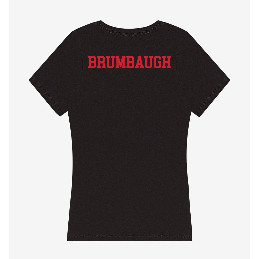 SMU - NCAA Men's Basketball : Rowan Brumbaugh - Women's V-Neck T-Shirt-1