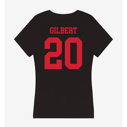 SMU - NCAA Football : Deuce Gilbert - Women's V-Neck T-Shirt-1