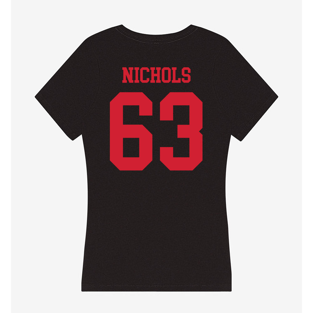 SMU - NCAA Football : Addison Nichols - Women's V-Neck T-Shirt-1