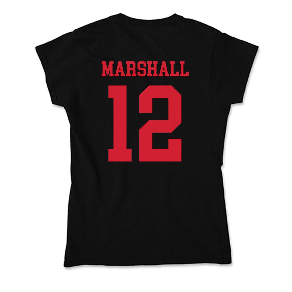 SMU - NCAA Football : Caden Marshall - Soft Style Women’s T-Shirt-1