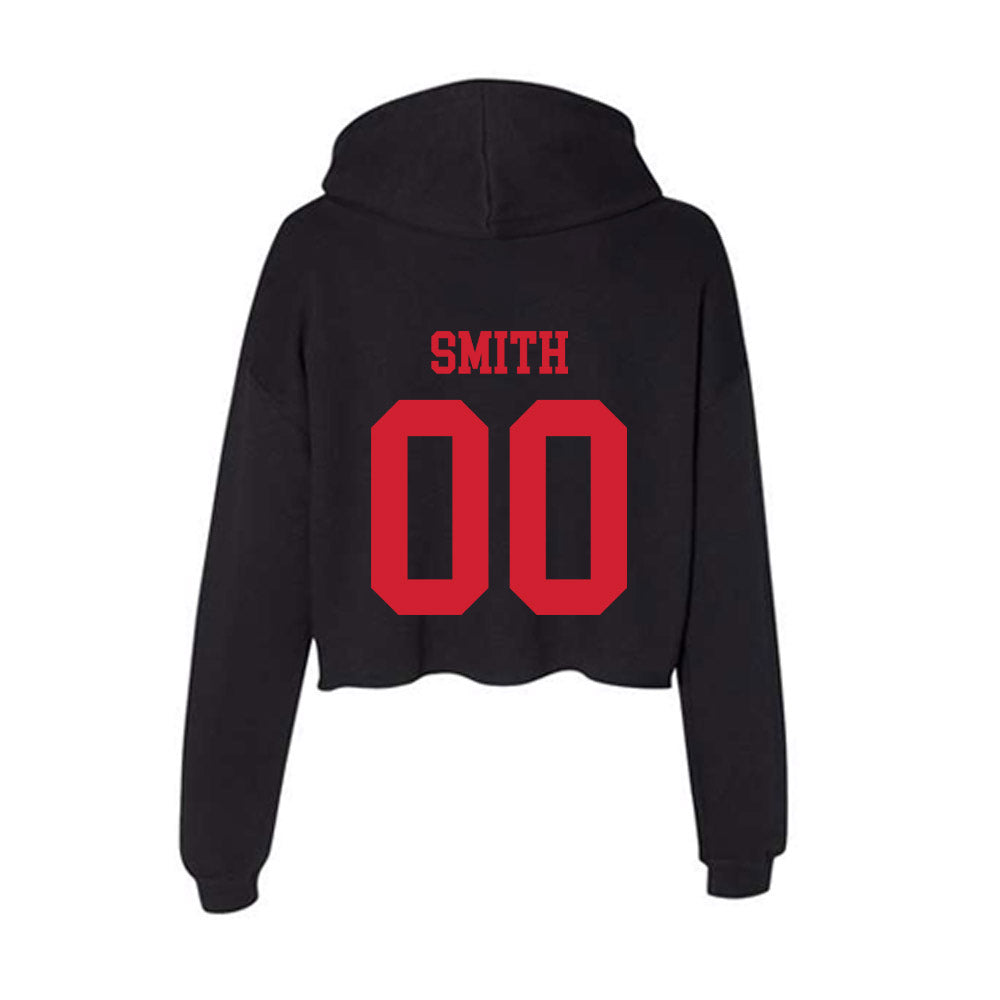 SMU - NCAA Football : Wyat Smith - Women's Crop Fleece Hoodie-1