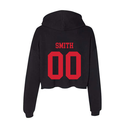 SMU - NCAA Football : Wyat Smith - Women's Crop Fleece Hoodie-1