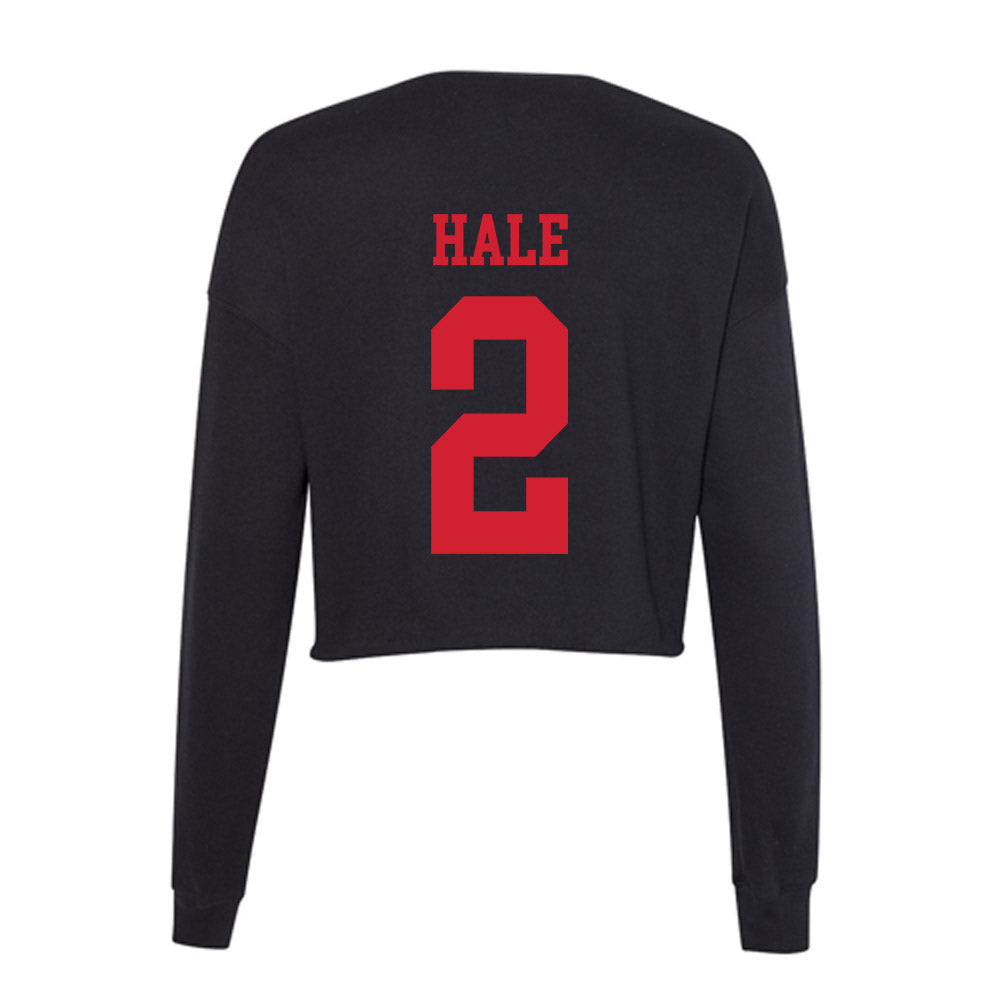 SMU - NCAA Football : Jalen Hale - Women's Cropped Crew Fleece-1