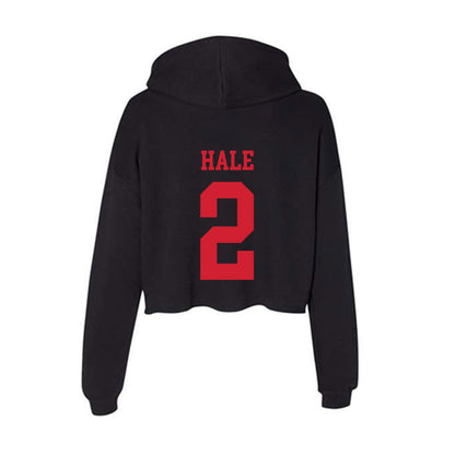 SMU - NCAA Football : Jalen Hale - Women's Crop Fleece Hoodie-1
