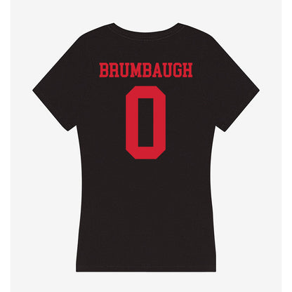 SMU - NCAA Men's Basketball : Rowan Brumbaugh - Women's V-Neck T-Shirt-1