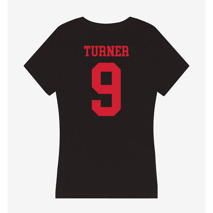 SMU - NCAA Football : Zachery Turner - Women's V-Neck T-Shirt-1