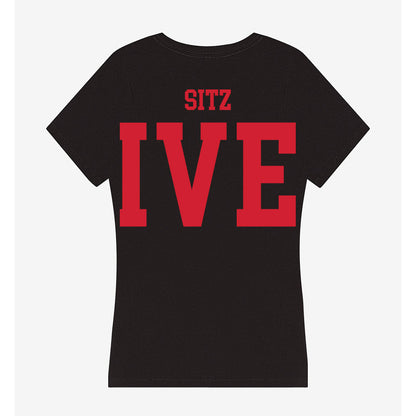 SMU - NCAA Men's Swimming & Diving : Luke Sitz - Women's V-Neck T-Shirt-1