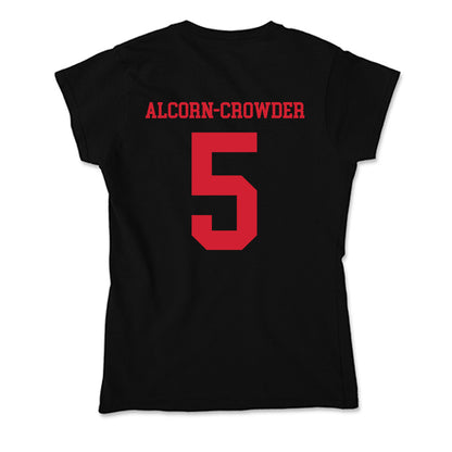 SMU - NCAA Football : Malcolm Alcorn-Crowder - Soft Style Women’s T-Shirt-1