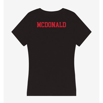 SMU - NCAA Men's Tennis : Noah McDonald - Women's V-Neck T-Shirt-1