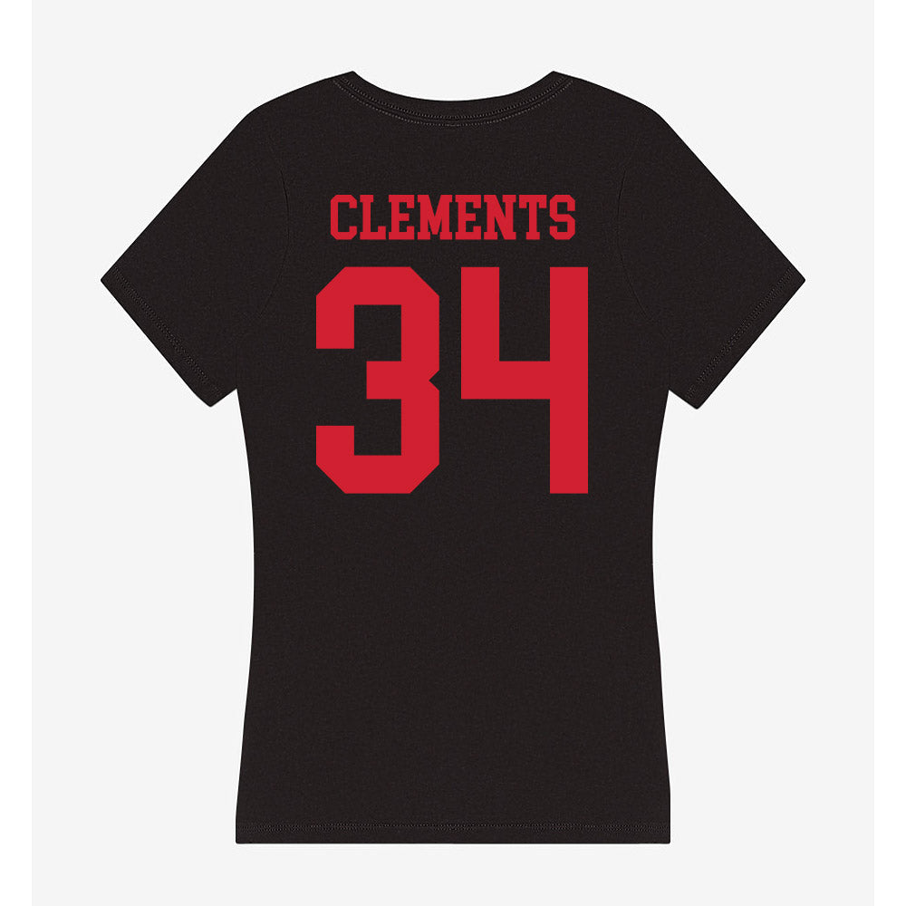 SMU - NCAA Men's Soccer : Trey Clements - Women's V-Neck T-Shirt-1