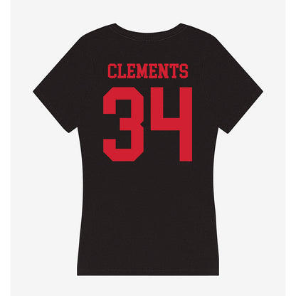 SMU - NCAA Men's Soccer : Trey Clements - Women's V-Neck T-Shirt-1