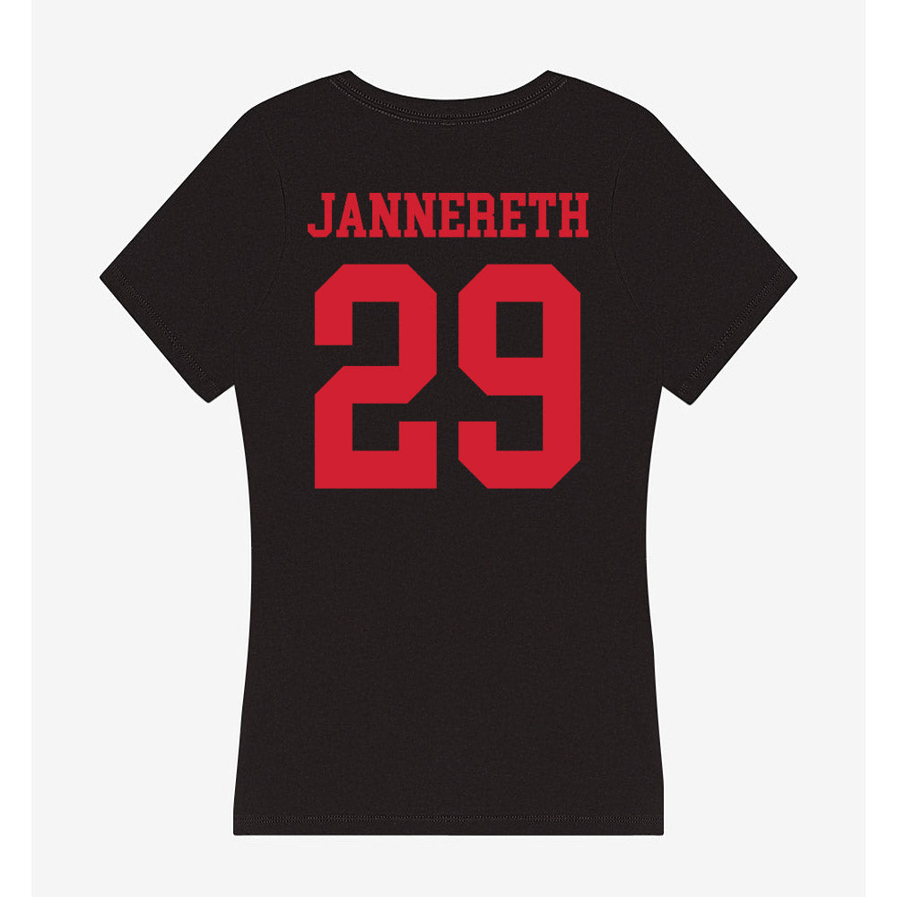 SMU - NCAA Women's Soccer : Libby Jannereth - Women's V-Neck T-Shirt-1