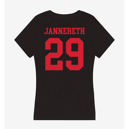SMU - NCAA Women's Soccer : Libby Jannereth - Women's V-Neck T-Shirt-1