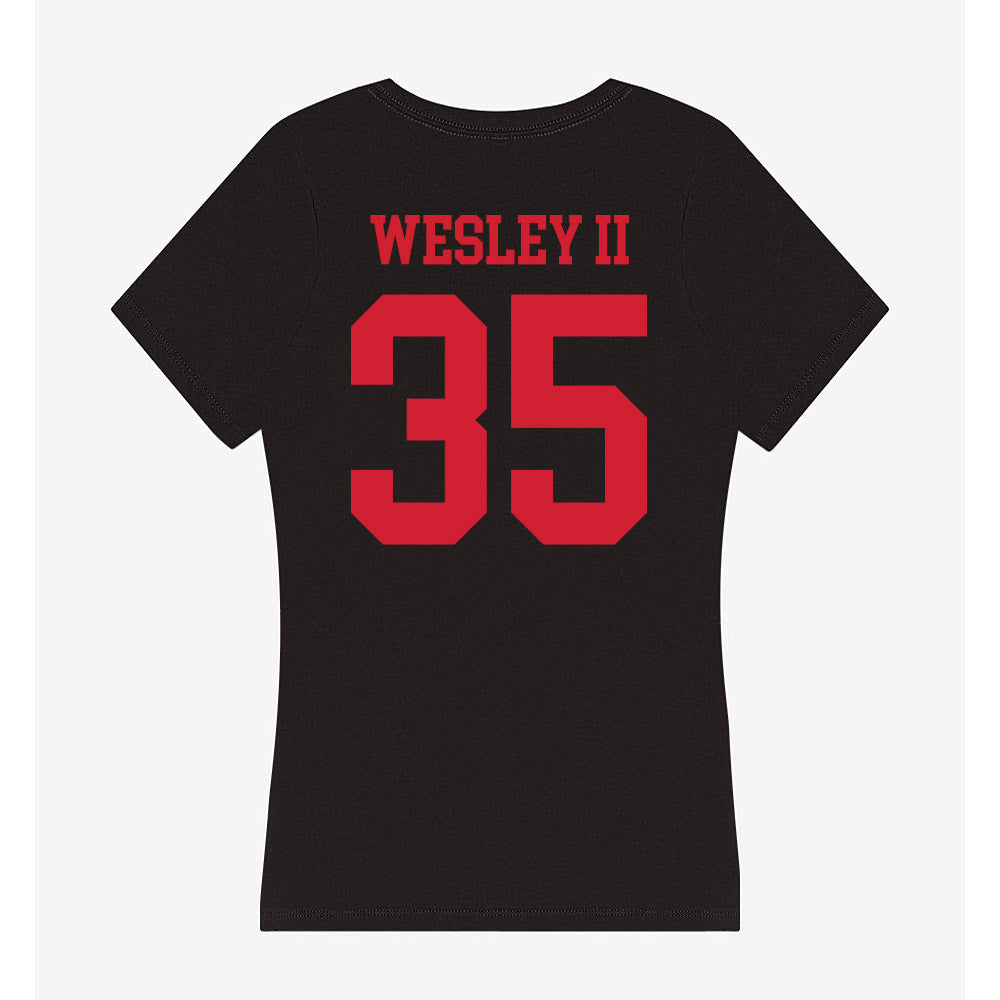 SMU - NCAA Football : Dante Wesley II - Women's V-Neck T-Shirt-1