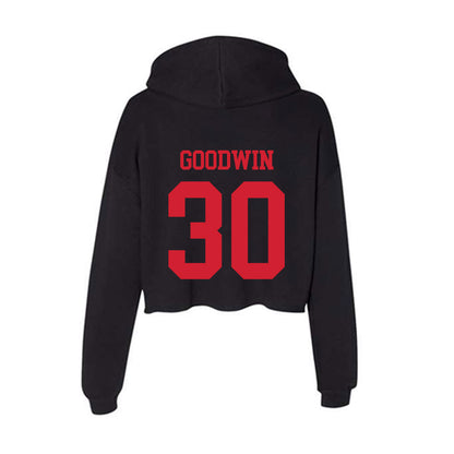 SMU - NCAA Football : Kenneth Goodwin - Women's Crop Fleece Hoodie-1