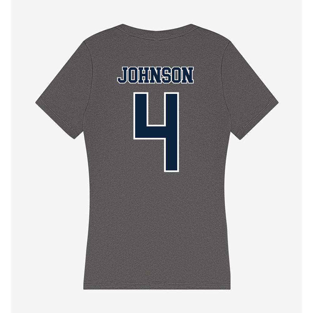 Xavier - NCAA Baseball : Peter Johnson - Women's V-Neck T-Shirt-1