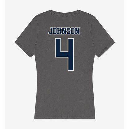 Xavier - NCAA Baseball : Peter Johnson - Women's V-Neck T-Shirt-1