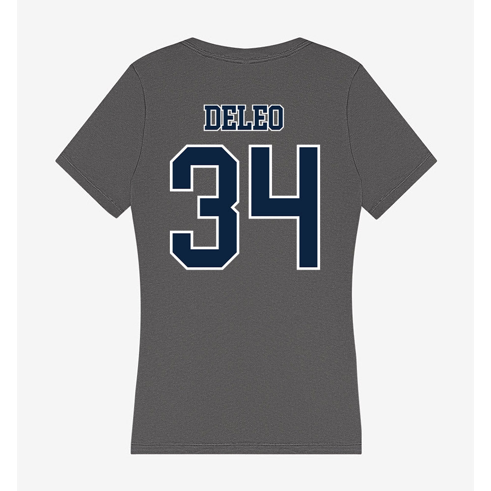 Xavier - NCAA Baseball : Asher DeLeo - Women's V-Neck T-Shirt-1