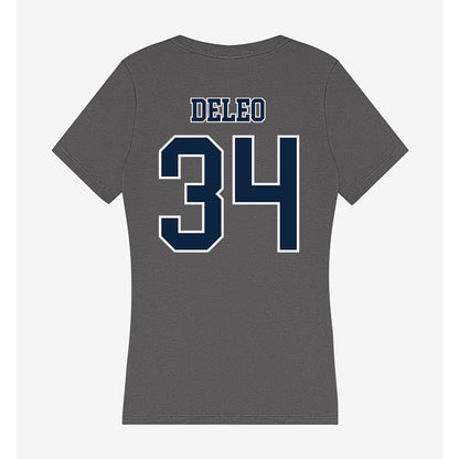 Xavier - NCAA Baseball : Asher DeLeo - Women's V-Neck T-Shirt-1