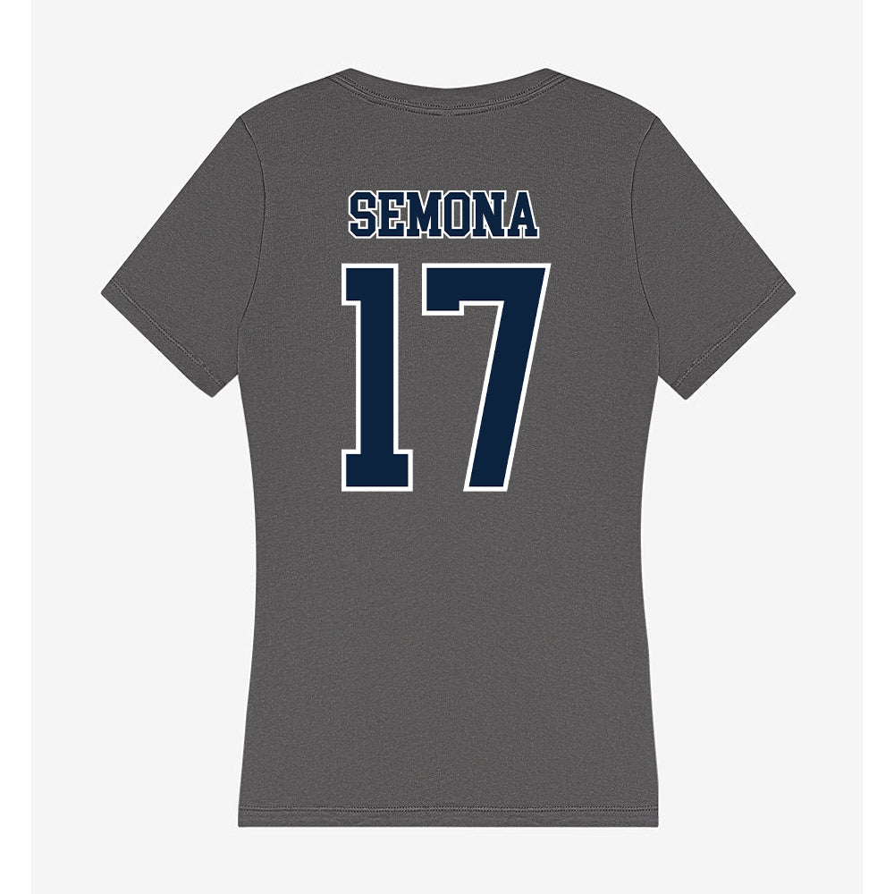 Xavier - NCAA Women's Volleyball : Gabby Semona - Women's V-Neck T-Shirt-1