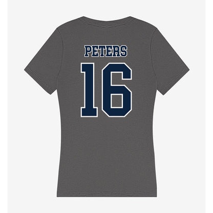 Xavier - NCAA Baseball : Eddie Peters - Women's V-Neck T-Shirt-1